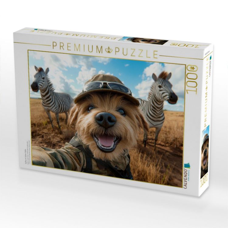 Produktbild: CALVENDO Puzzle Selfie im Safari-Style | 1000 Teile Lege-Gr&ouml;&szlig;e 64x48cm Foto-Puzzle f&uuml;r gl&uuml;ckliche Stunden
