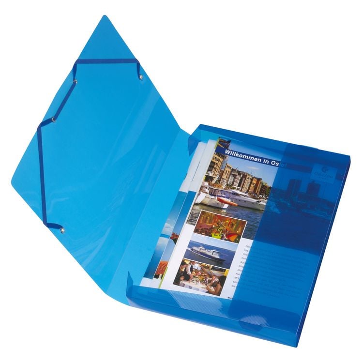 Produktbild: Herlitz Heftbox A4 blau transl. Heftbox A4 blau transl.