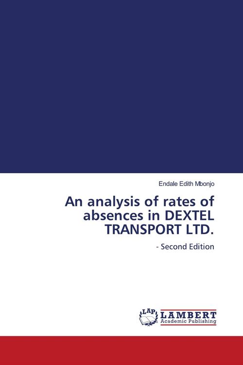 Produktbild: An analysis of rates of absences in DEXTEL TRANSPORT LTD.