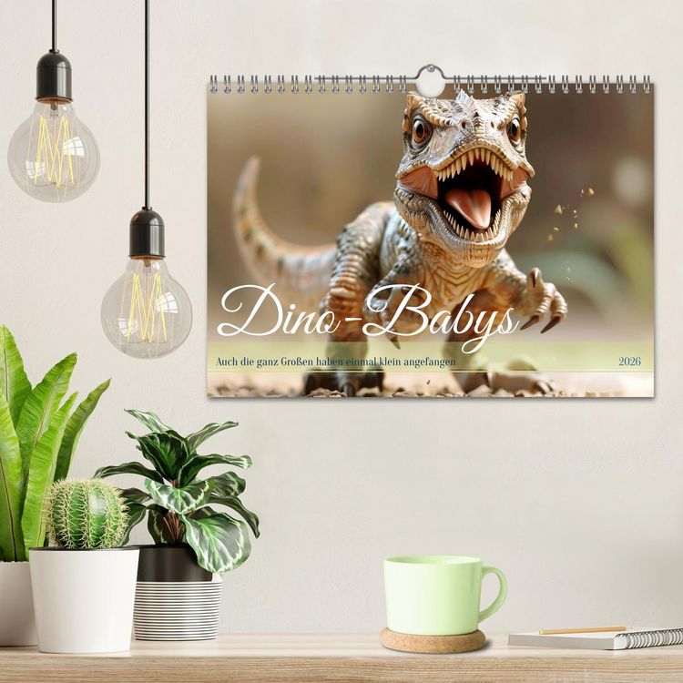 Produktbild: Dino-Babys (Wandkalender 2026 DIN A4 quer), CALVENDO Monatskalender
