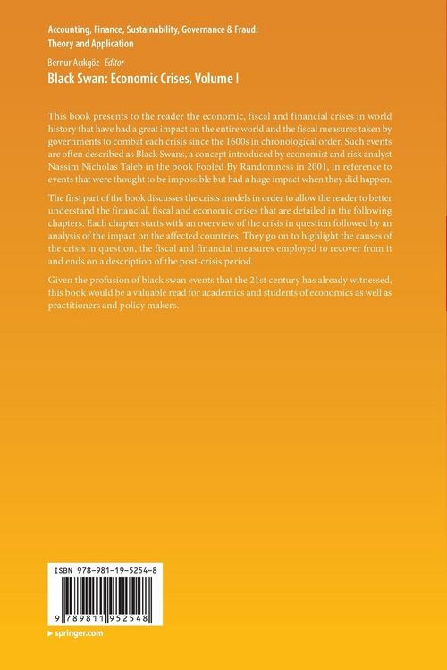 Produktbild: Black Swan: Economic Crises, Volume I