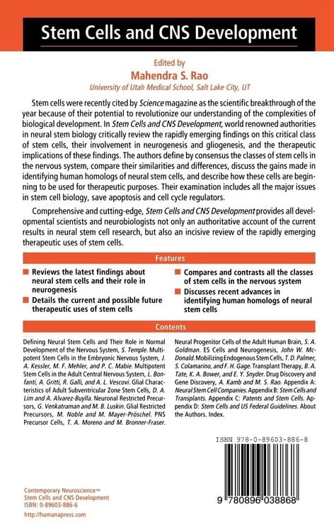 Produktbild: Stem Cells and CNS Development