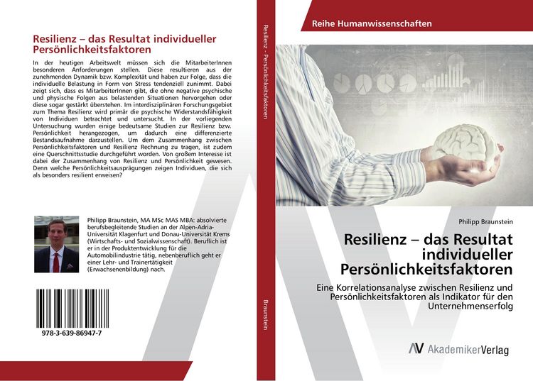 Produktbild: Resilienz - das Resultat individueller Pers&ouml;nlichkeitsfaktoren