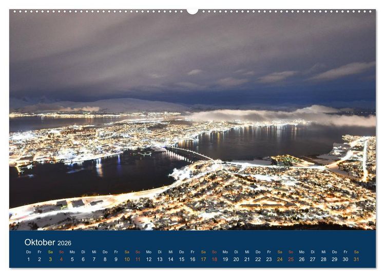 Produktbild: Troms&ouml;, eisiges Nord-Norwegen (hochwertiger Premium Wandkalender 2026 DIN A2 quer), Kunstdruck in Hochglanz