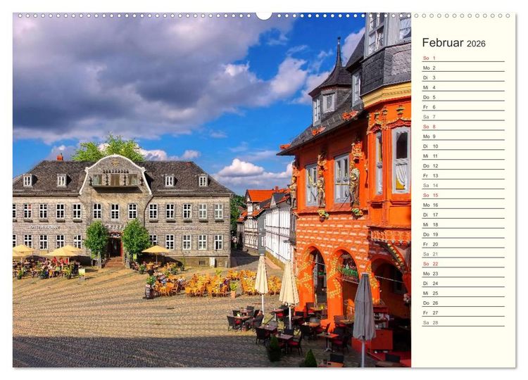 Produktbild: Goslar - Hanse- und Kaiserstadt im Harz (hochwertiger Premium Wandkalender 2026 DIN A2 quer), Kunstdruck in Hochglanz