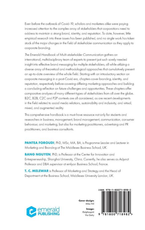 Produktbild: The Emerald Handbook of Multi-Stakeholder Communication