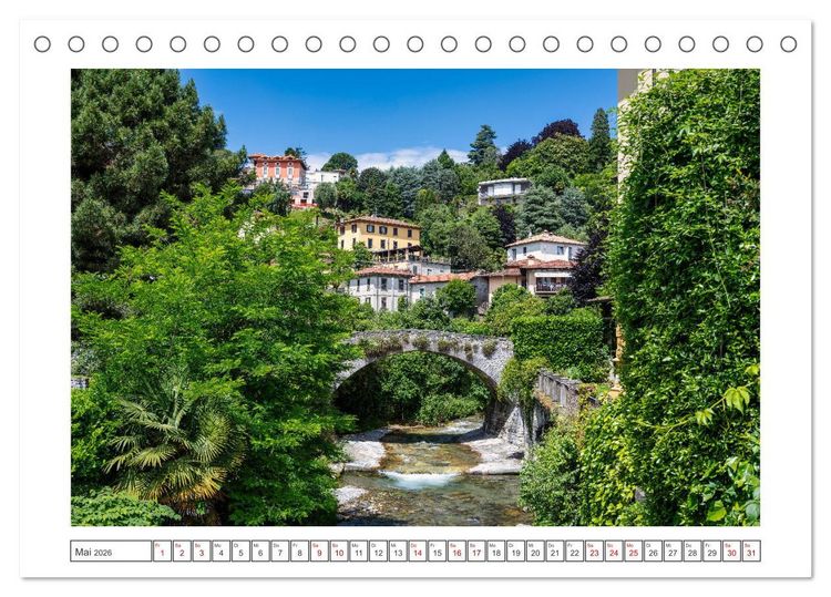Produktbild: Traumziele am Comer See (Tischkalender 2026 DIN A5 quer), CALVENDO Monatskalender