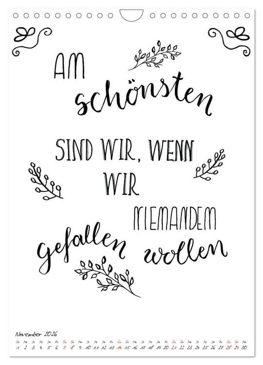 Produktbild: Spruch-Reich-handgeschriebene Spr&uuml;che von frech bis weise (Wandkalender 2026 DIN A4 hoch), CALVENDO Monatskalender