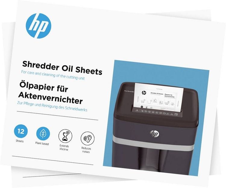 Produktbild: HP Aktenvernichter &Ouml;l-Bl&auml;tter Aktenvernichter&ouml;l 1St.