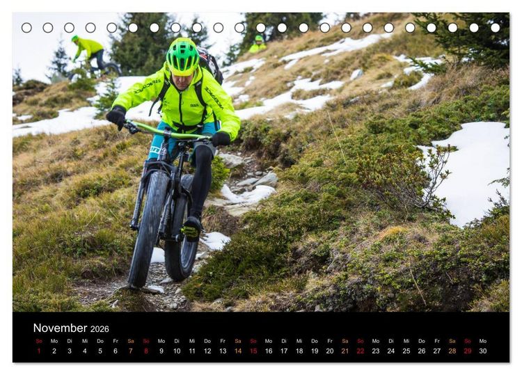 Produktbild: Mountainbike Freeride Momente (Tischkalender 2026 DIN A5 quer), CALVENDO Monatskalender