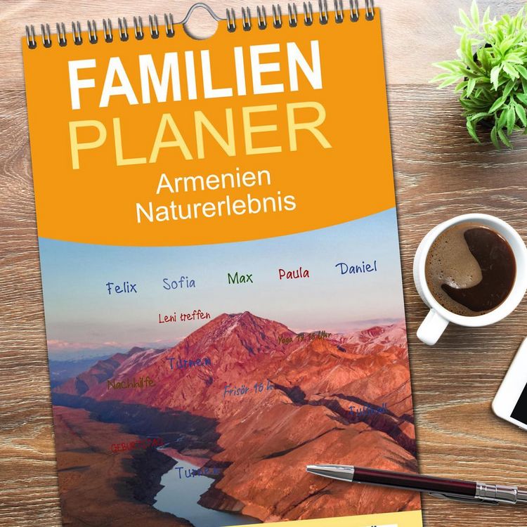 Produktbild: Familienplaner 2026 - Armenien - Ein wundersch&ouml;nes Naturerlebnis. mit 5 Spalten (Wandkalender, 21 x 45 cm) CALVENDO