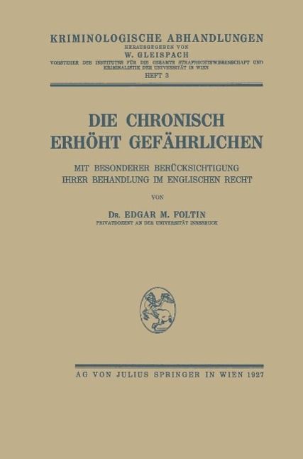 Produktbild: Die Chronisch Erh&ouml;ht Gef&auml;hrlichen