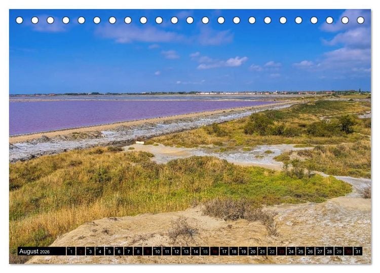 Produktbild: Camargue - Im Land der wei&szlig;en Pferde und schwarzen Stiere (Tischkalender 2026 DIN A5 quer), CALVENDO Monatskalender