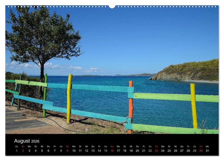 Produktbild: Chalkidiki: Kassandra, Sithonia, Athos (Wandkalender 2026 DIN A2 quer), CALVENDO Monatskalender