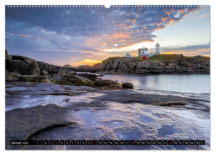 Produktbild: NEUENGLAND - Eine Reise durch den Nordosten der USA (Wandkalender 2026 DIN A2 quer), CALVENDO Monatskalender