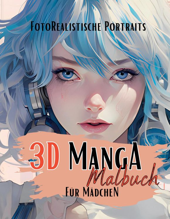 Produktbild: 3D Manga Malbuch f&uuml;r M&auml;dchen