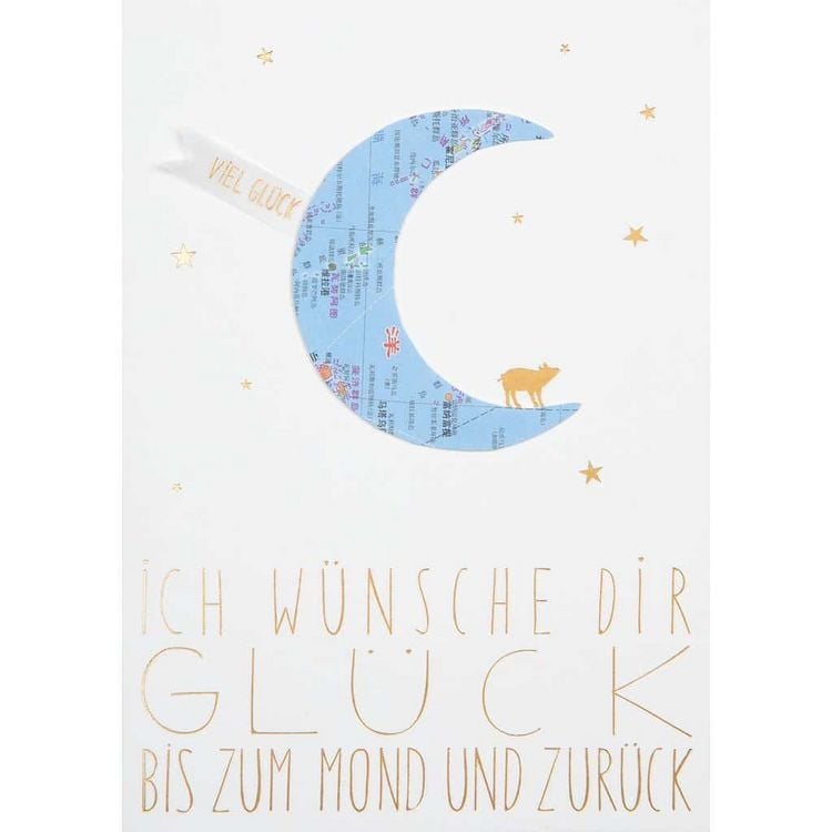 Produktbild: R&auml;der Landkarte "Ich w&uuml;nsche dir Gl&uuml;ck"