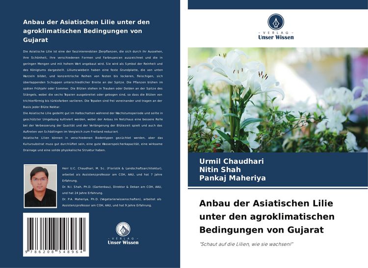 Produktbild: Anbau der Asiatischen Lilie unter den agroklimatischen Bedingungen von Gujarat