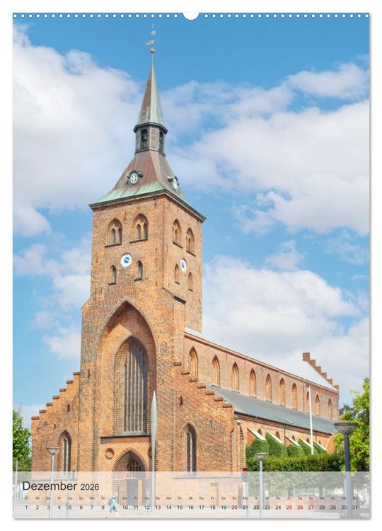 Produktbild: D&auml;nemark - Historisches F&uuml;nen (hochwertiger Premium Wandkalender 2026 DIN A2 hoch), Kunstdruck in Hochglanz