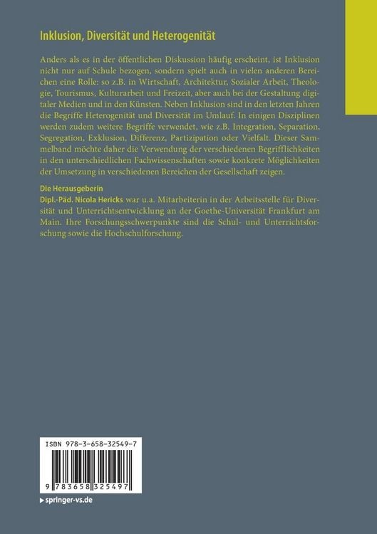 Produktbild: Inklusion, Diversit&auml;t und Heterogenit&auml;t