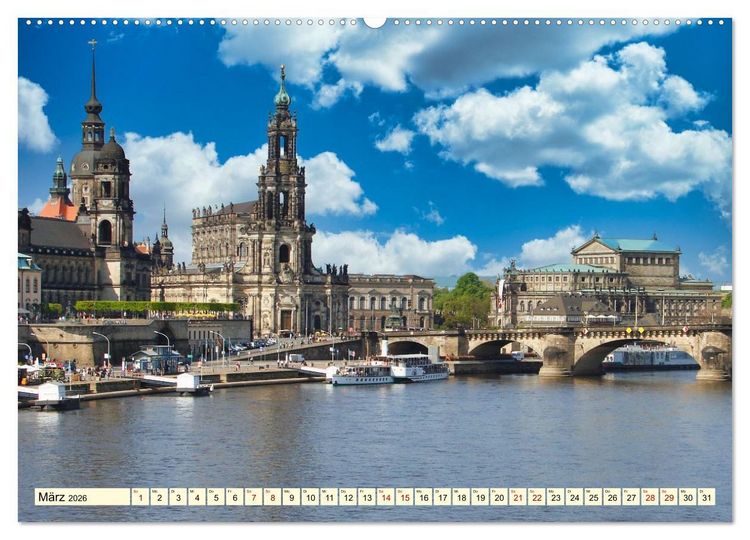 Produktbild: Die malerische Elbe (Wandkalender 2026 DIN A2 quer), CALVENDO Monatskalender
