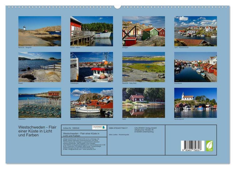 Produktbild: Westschweden - Flair einer K&uuml;ste in Licht und Farben (hochwertiger Premium Wandkalender 2026 DIN A2 quer), Kunstdruck in Hochglanz