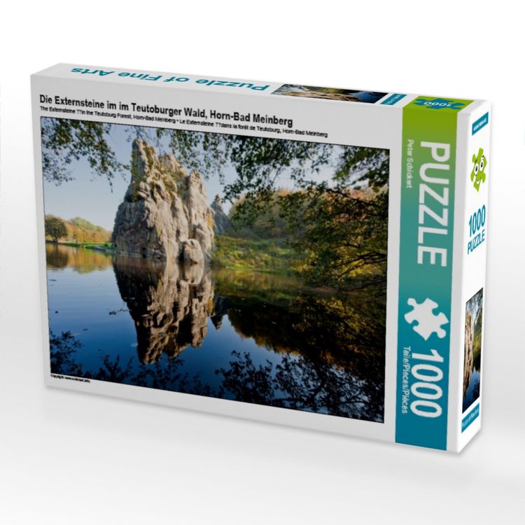 Produktbild: CALVENDO Puzzle Die Externsteine im im Teutoburger Wald, Horn-Bad Meinberg | 1000 Teile Lege-Gr&ouml;&szlig;e 64 &times; 48 cm Foto-Puzzle f&uuml;r gl&uuml;ckliche Stunden