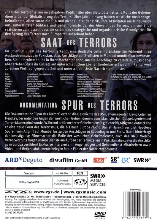 Produktbild: Saat des Terrors inkl. Doku Spur des Terrors [2 DVDs]