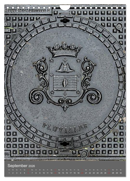 Produktbild: Gullydeckel (Wandkalender 2026 DIN A4 hoch), CALVENDO Monatskalender