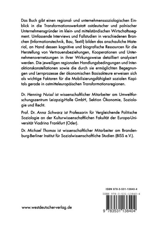 Produktbild: Vertrauen &mdash; Kooperation &mdash; Netzwerkbildung