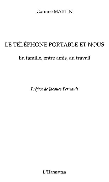 Produktbild: Le telephone portable et nous