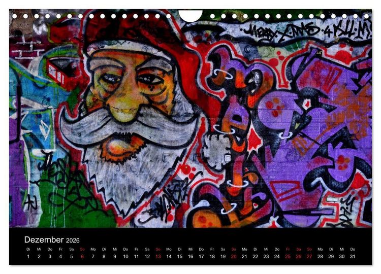Produktbild: Urbane Kunst - Streetart 2026 (Wandkalender 2026 DIN A4 quer), CALVENDO Monatskalender