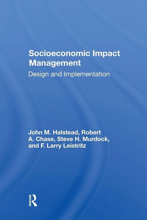 Produktbild: Socioeconomic Impact Management