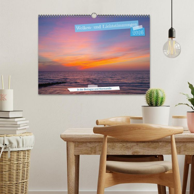 Produktbild: Wolken- und Lichtstimmungen (Wandkalender 2026 DIN A3 quer), CALVENDO Monatskalender