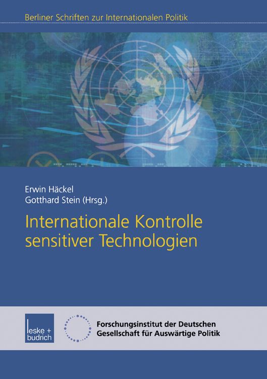 Produktbild: Internationale Kontrolle sensitiver Technologien