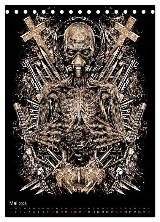 Produktbild: BLOODBOY/WAR ILLUSTRATION (Tischkalender 2026 DIN A5 hoch), CALVENDO Monatskalender