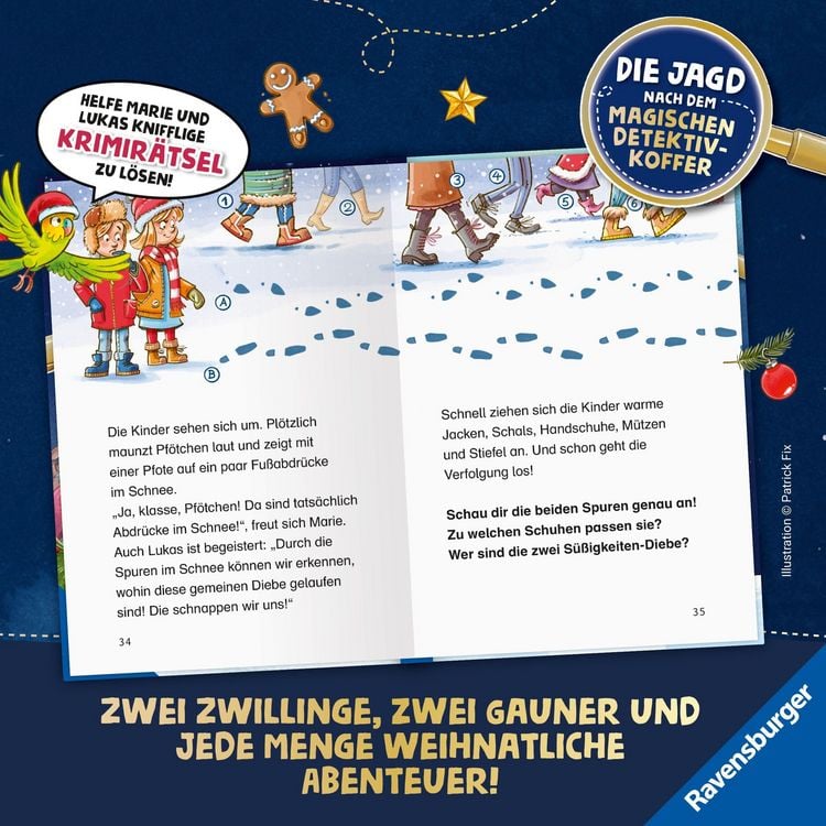 Produktbild: Die Jagd nach dem magischen Detektivkoffer - Adventskalender: Geschenke in Gefahr!