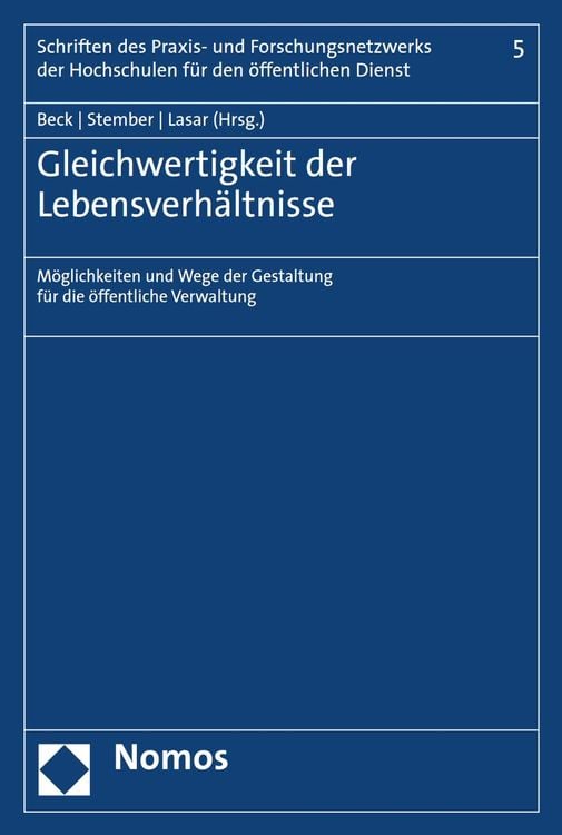 Produktbild: Gleichwertigkeit der Lebensverhältnisse
