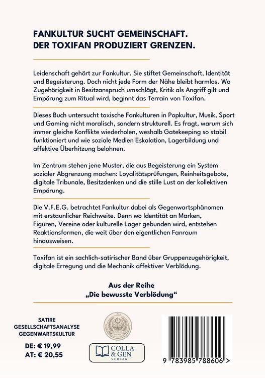 Produktbild: Toxifan &ndash; Handbuch der affektiven Verbl&ouml;dung (Ein V.F.E.G.-Buch)