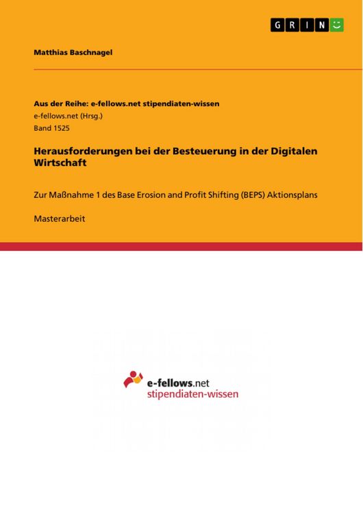 Produktbild: Herausforderungen bei der Besteuerung in der Digitalen Wirtschaft