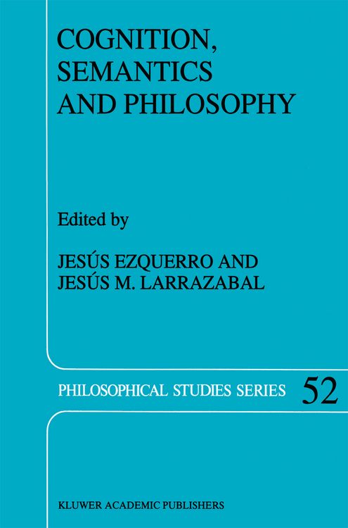 Produktbild: Cognition, Semantics and Philosophy