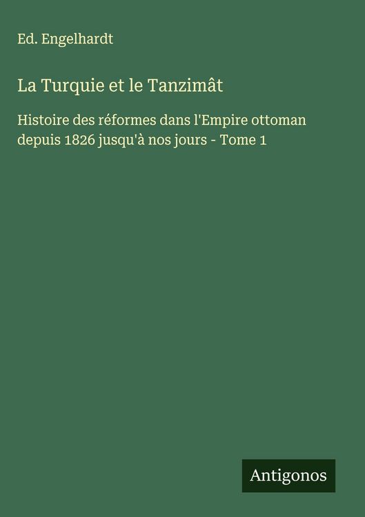 Produktbild: La Turquie et le Tanzim&acirc;t