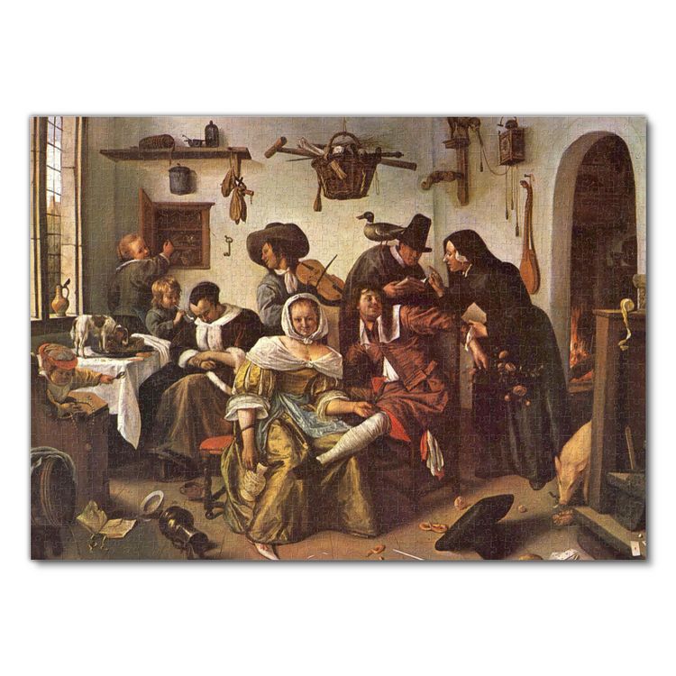 Produktbild: Lais Puzzle Jan Steen - Die verkehrte Welt 1000 Teile