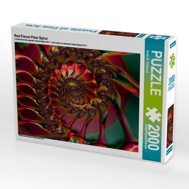 Produktbild: Red Flower Petal Spiral (Puzzle)