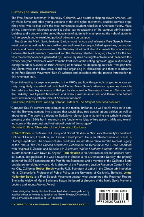 Produktbild: The Essential Mario Savio