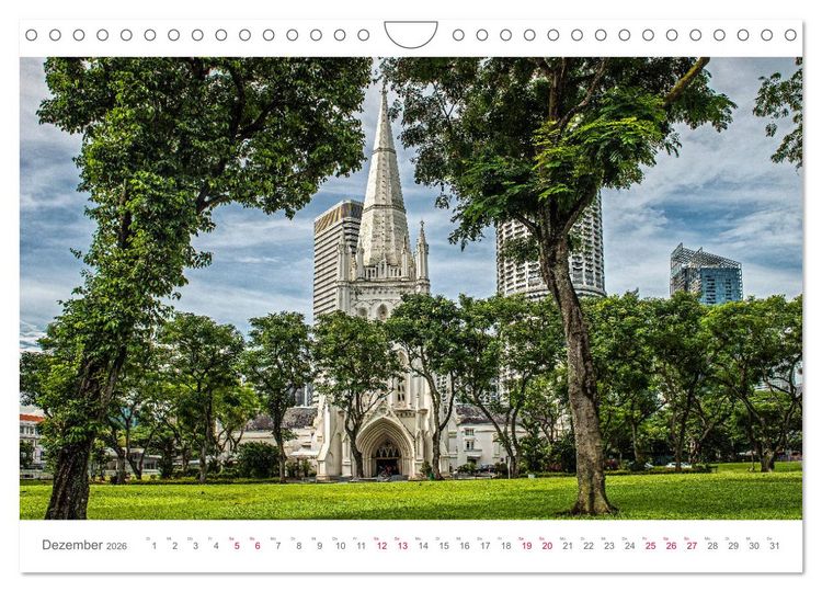 Produktbild: Singapur, Metropole in Asien (Wandkalender 2026 DIN A4 quer), CALVENDO Monatskalender