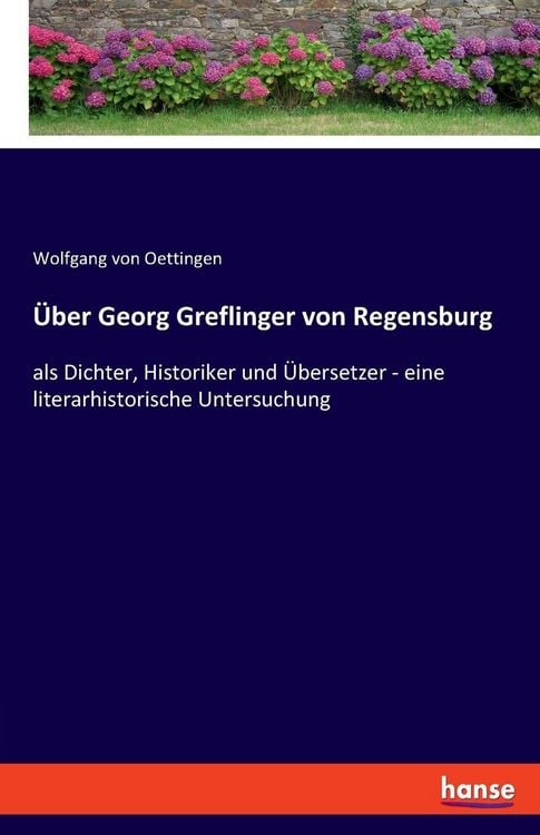Produktbild: &Uuml;ber Georg Greflinger von Regensburg