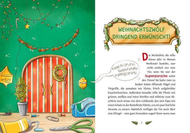 Produktbild: Der Weihnachtszw&ouml;lf - Durch die Wichtelt&uuml;r ins Abenteuer