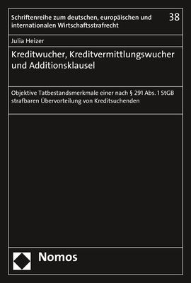 Produktbild: Kreditwucher, Kreditvermittlungswucher und Additionsklausel