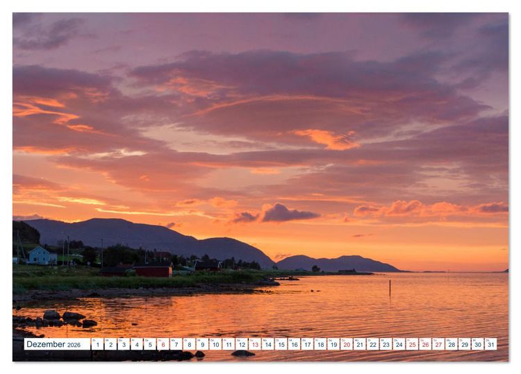 Produktbild: Lofoten Vester&aring;len (Tischkalender 2026 DIN A5 quer), CALVENDO Monatskalender